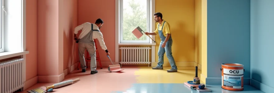 Peinture des espaces intérieurs